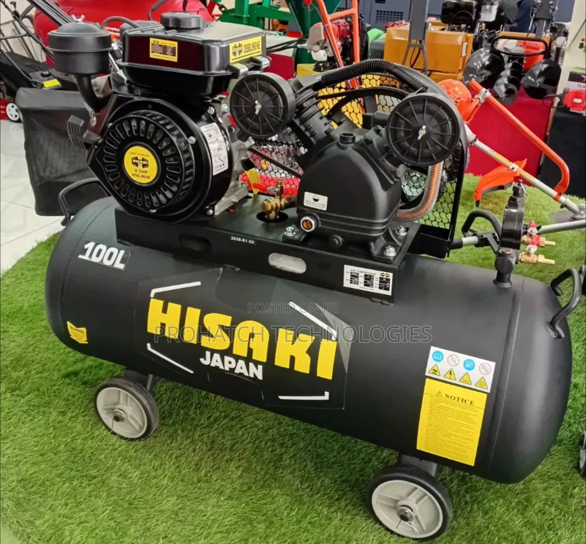 100L Hisaki Diesel Engine Air Compressor
