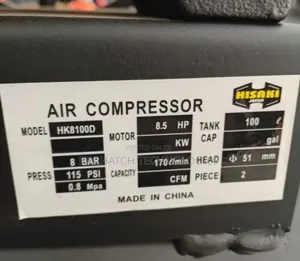 100L Hisaki Diesel Engine Air Compressor