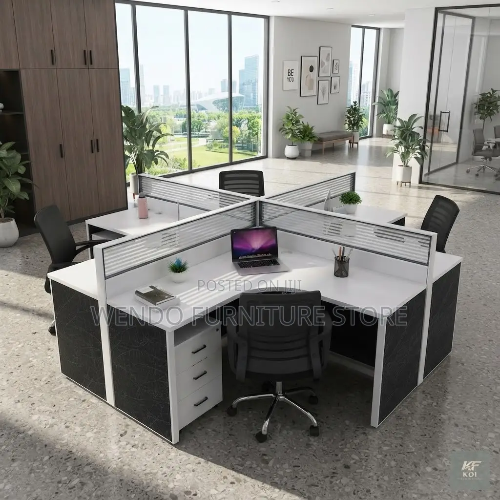 Office Workstation; Curved Advanced Office Workstation With Pedestal