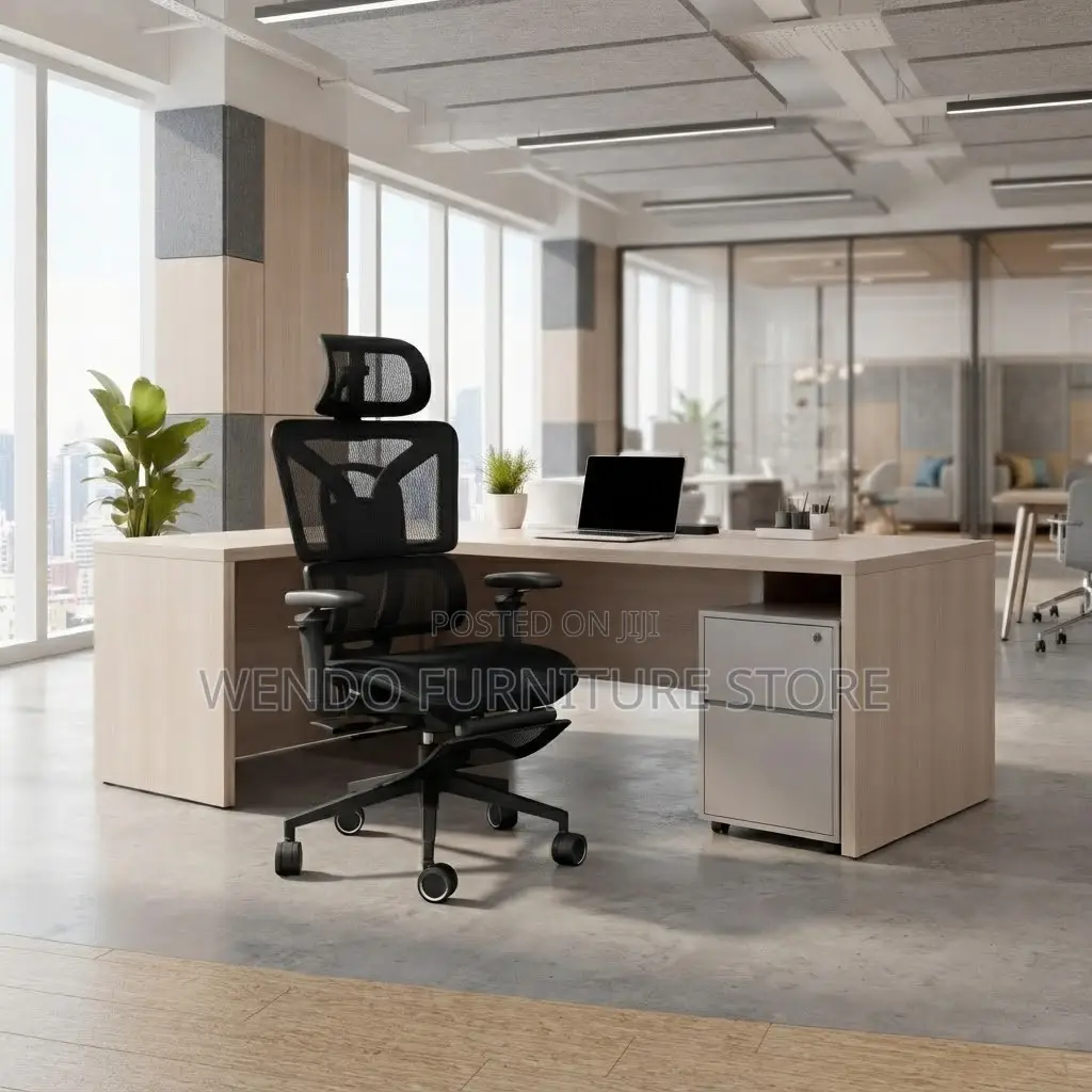Office Chairs; Fabric Orthopedic Office Seat With Footrest