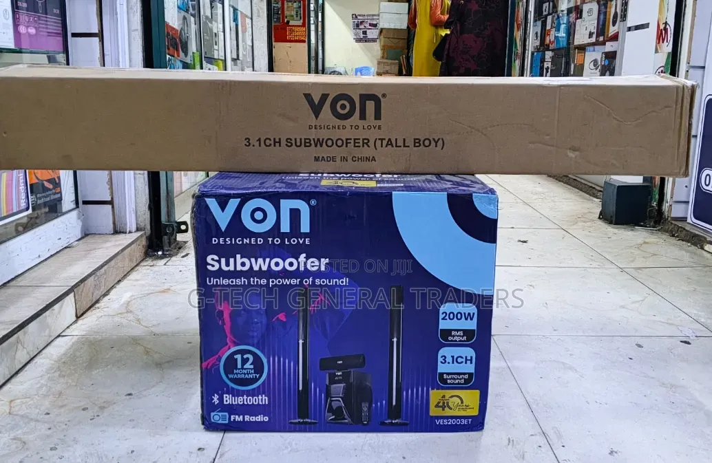 Von VES2003ET 3.1CH Tallboys Home Theatre System