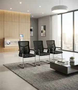 Office Chairs; Black Office Lobbies Visitors Chairs