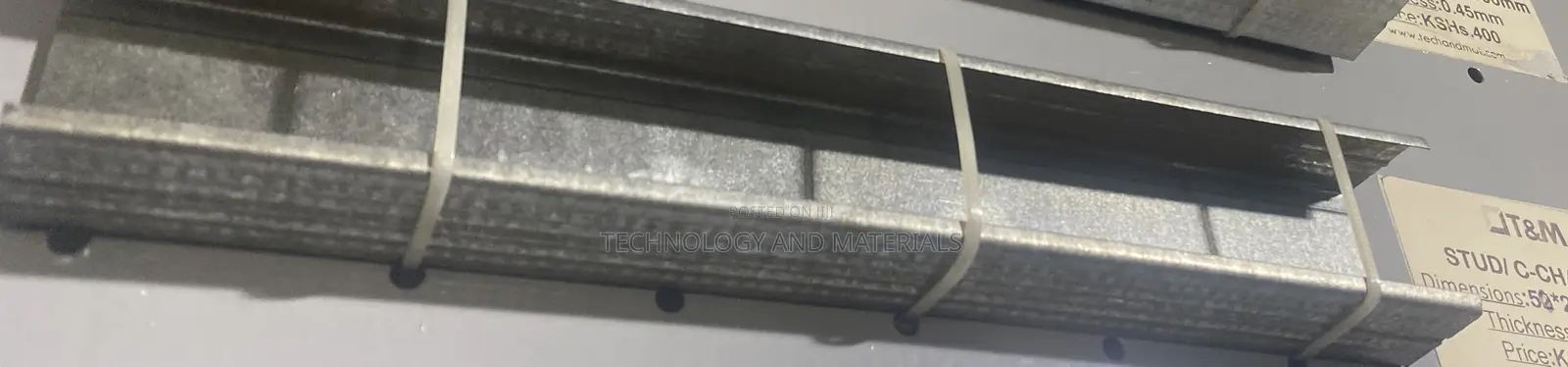 Stud/C-Channel 50*29*2.6mm 0.5mm Thick