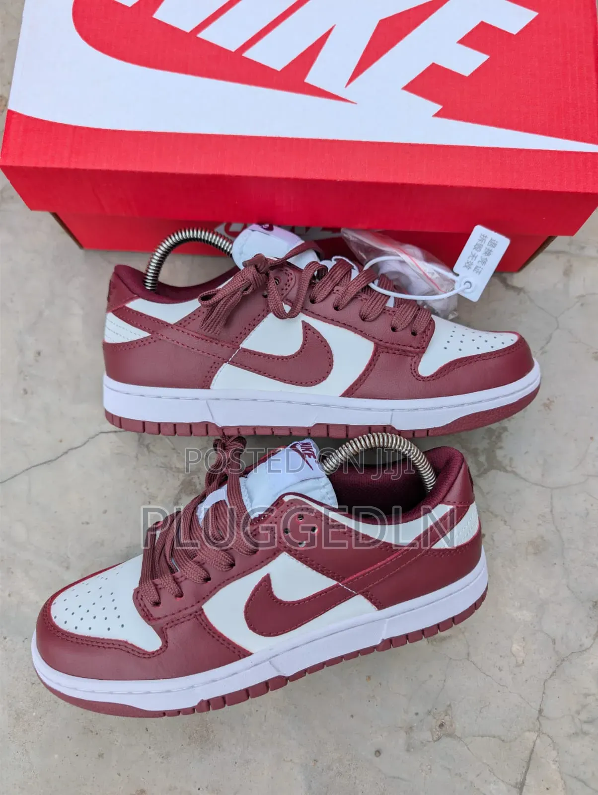 Nike SB Grey Maroon White Sneakers Shoe