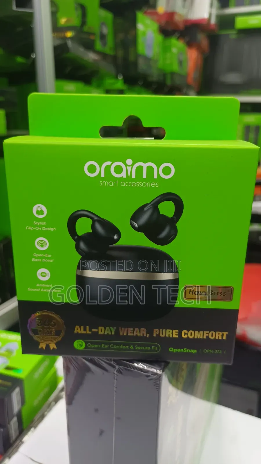 Oraimo OpenSnap N Clip Heavy Bass Earbuds