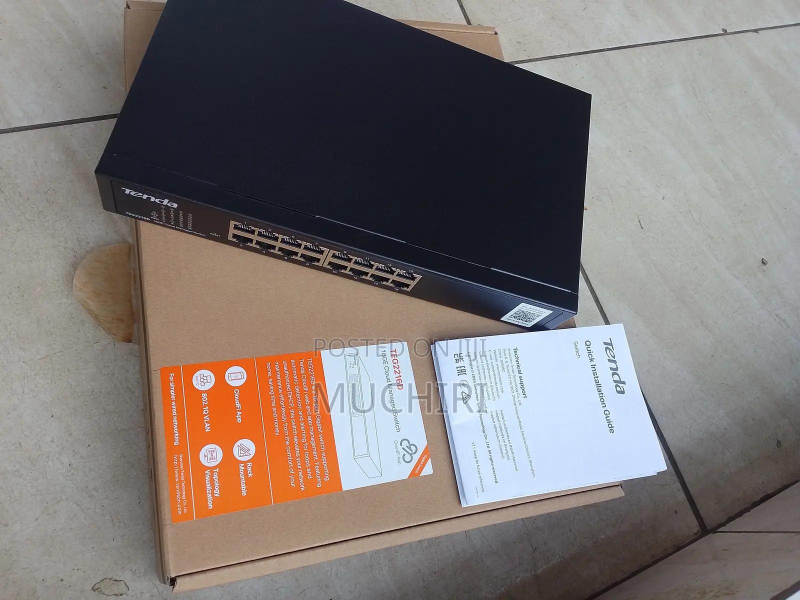 16 Port Tenda Gigabit Cloud Managed Switch TEG2216