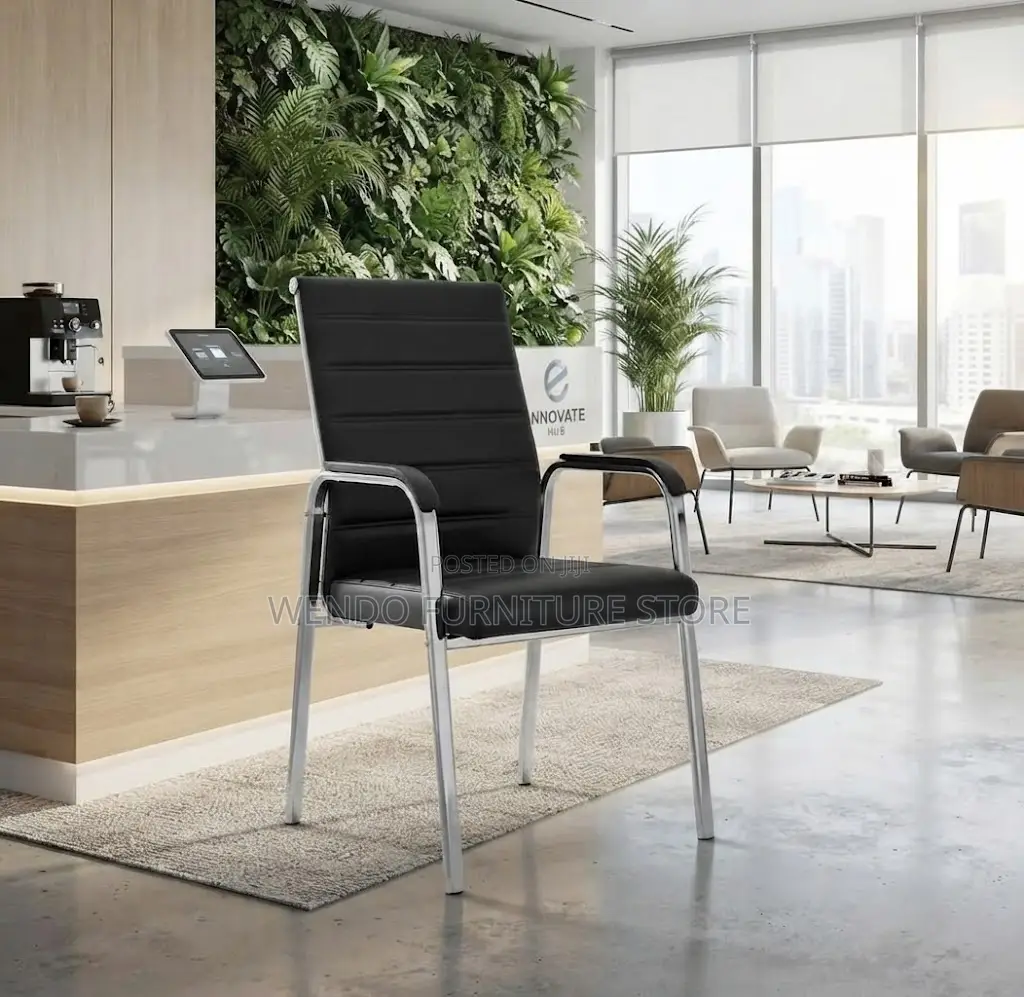 Office Chairs; Leather Backrest Office Visitor Chairs