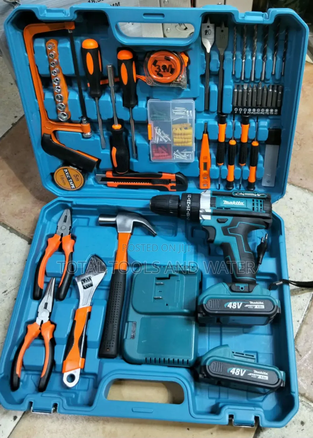 Powerful MAKITA CORDLESS Drill Set 2 Battery 48V Best for Gypsum Jobs