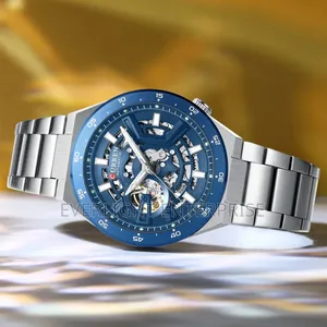 Skeleton Dial Curren Automatic Watch