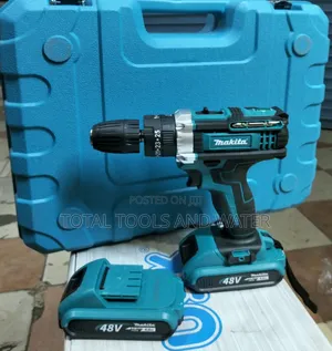 Technical Makita Drill Rechargeable 2 Battery 48v and Accessories