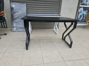 Black Metallic Frame Office Desk