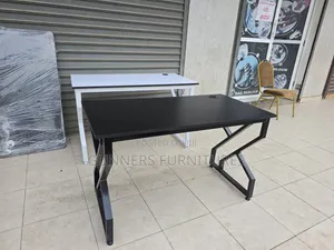 Black Metallic Frame Office Desk