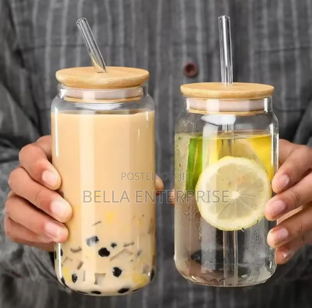 Portable Smoothie Jar With Straw