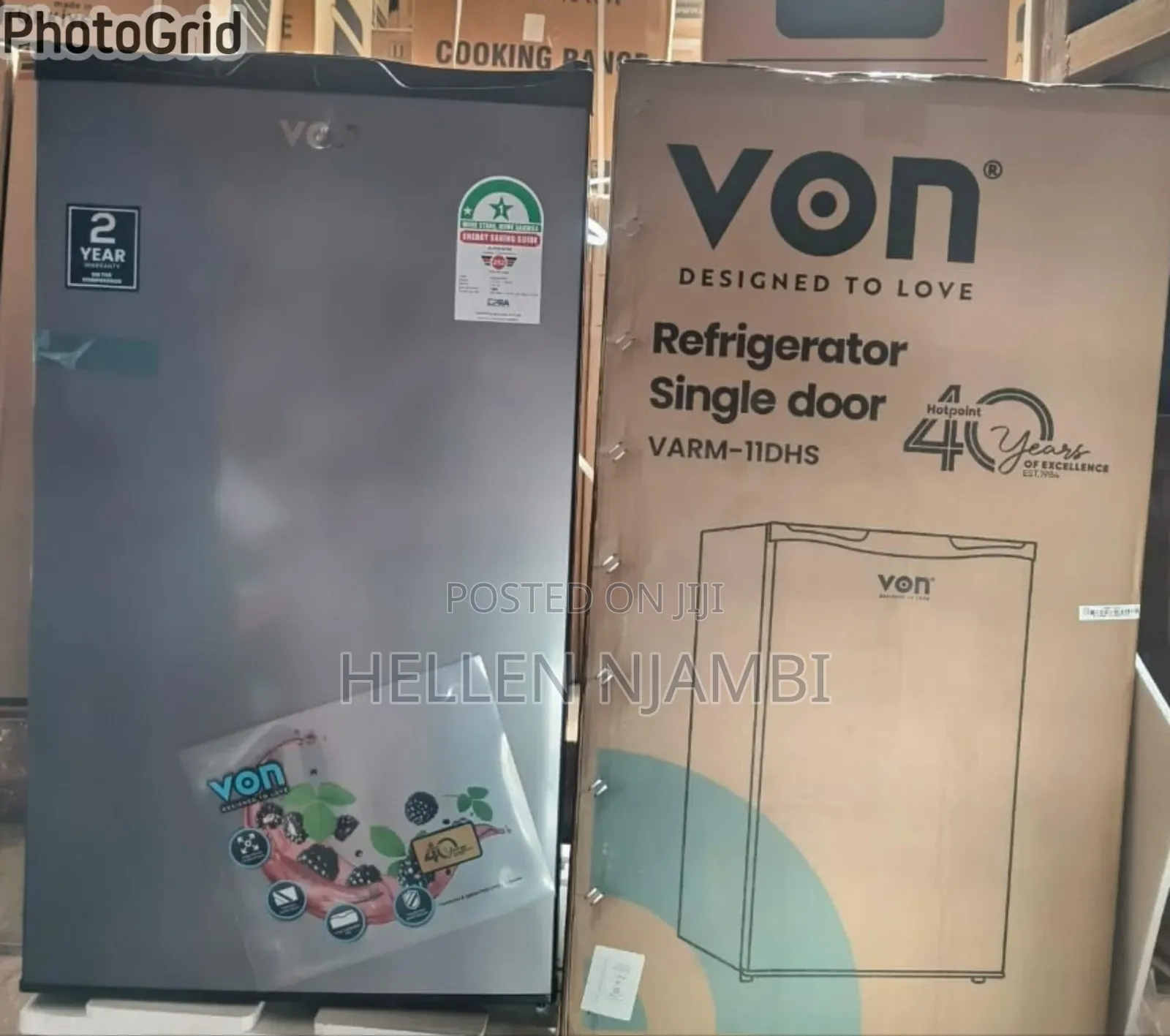 Von 90 Litres Single Door Refrigerator