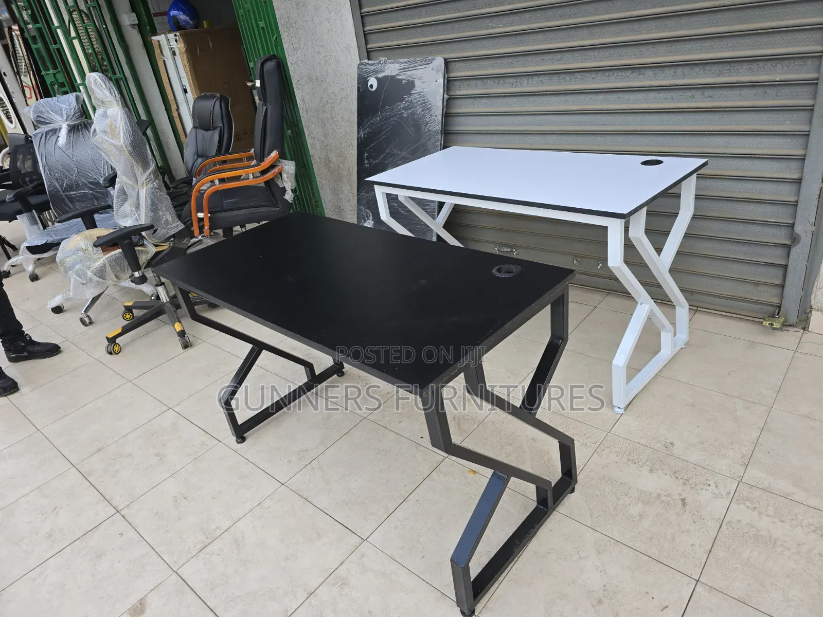 Practical Metallic Office Desk
