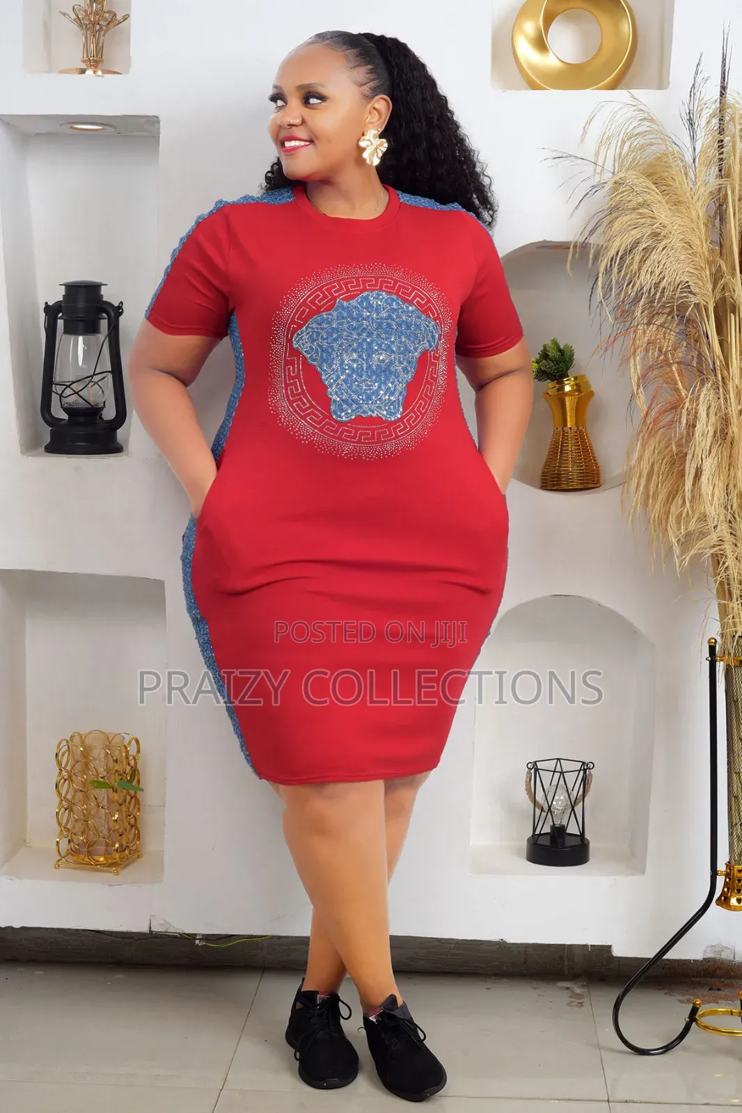 T-Shirt Dress -Cotton Track Material