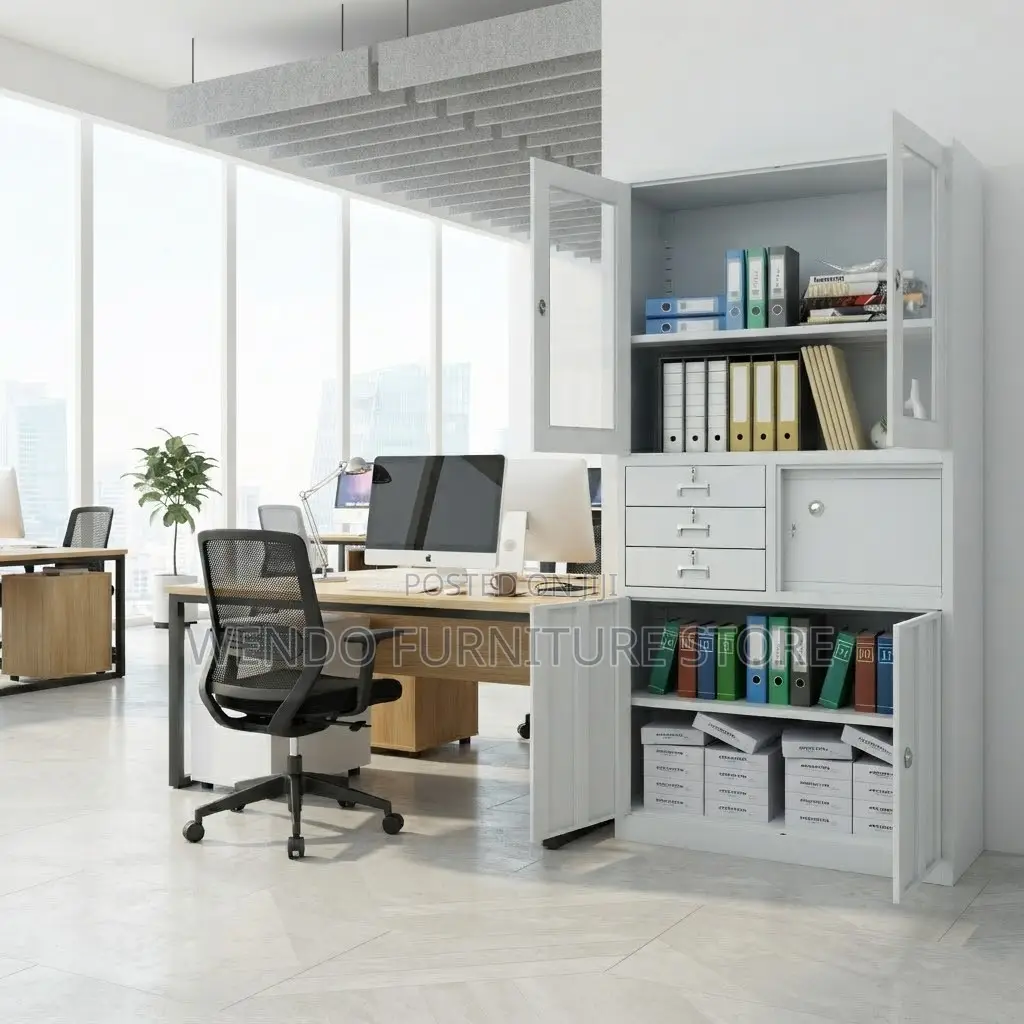 Office Cabinet; Two Doors Modern Office Storage Cabinets