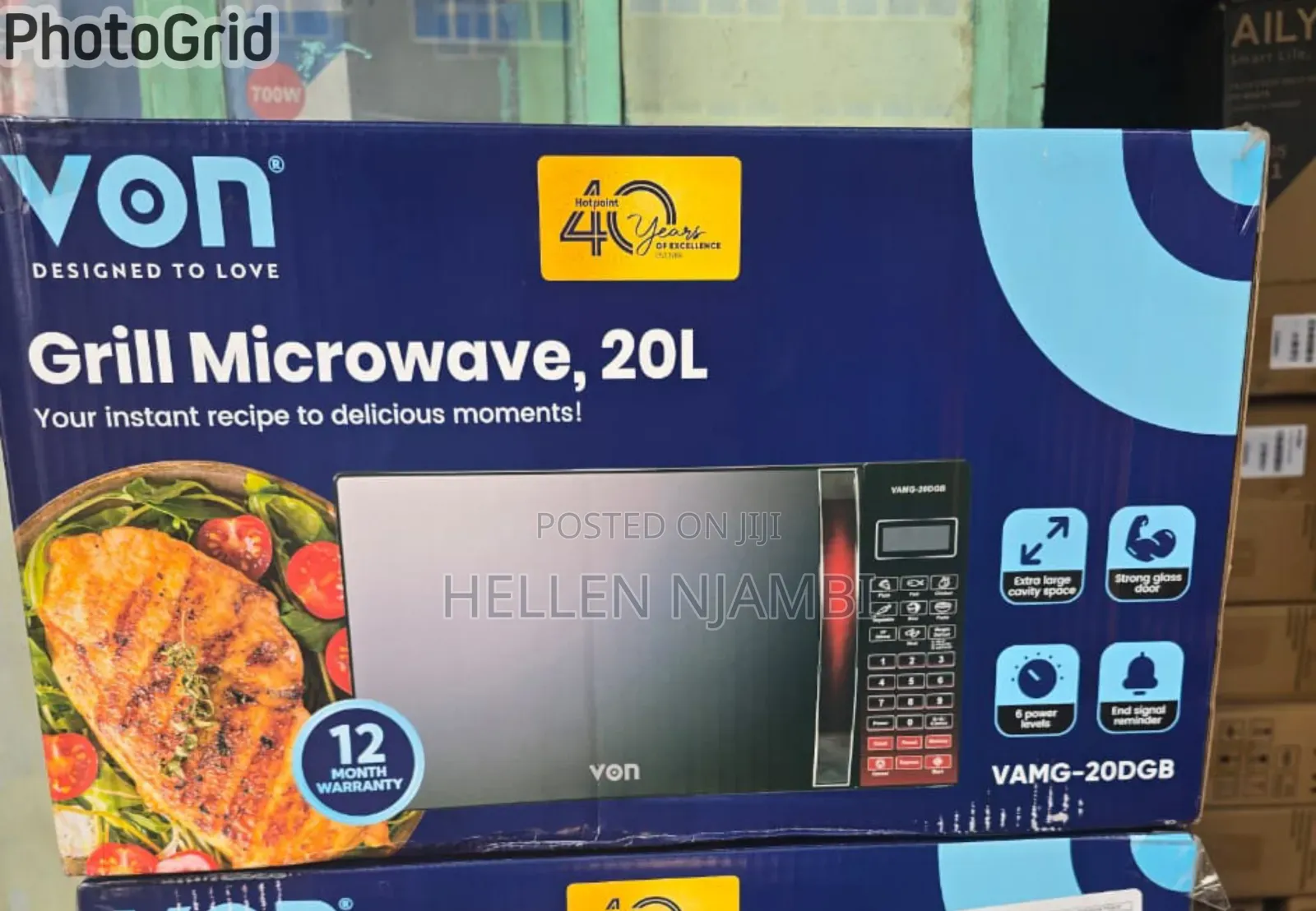Von Microwave 20L Digital Microwave