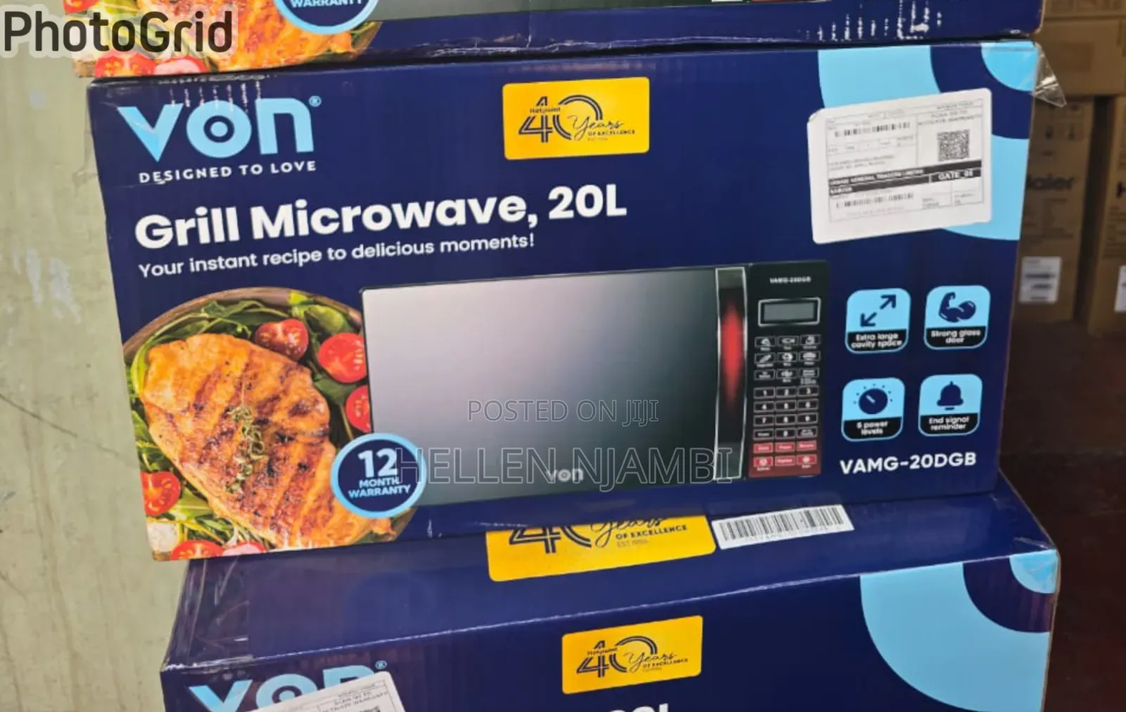 Von Microwave 20L Digital Microwave