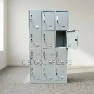 12-Doors Metallic Locker Cabinet.