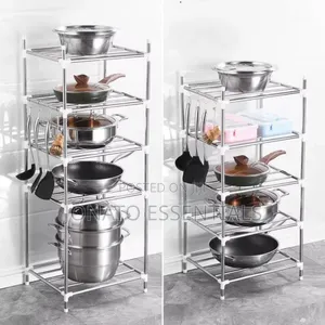 Stainless Steel Kitchen Rack Multi Tier Pot Storage Stand