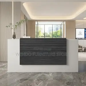 Reception Desk; 160CM White Offices Reception Table With Drawer