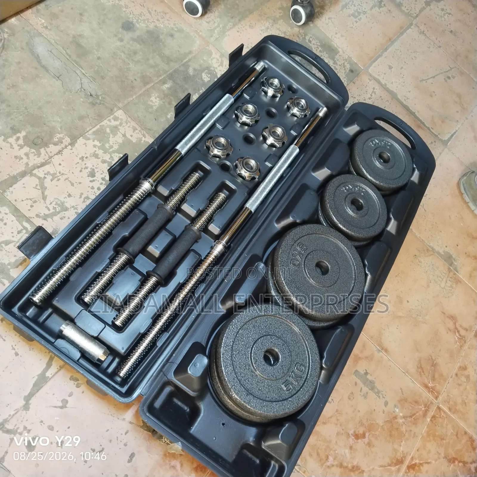 Portable 50kgd Dumbbell With Barbel
