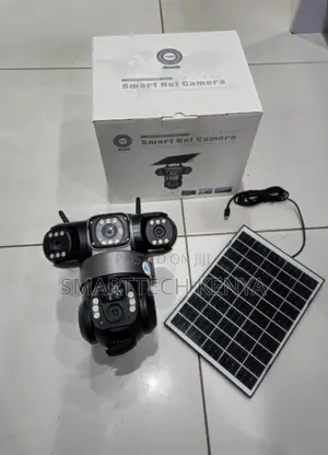 Triple Lens 4g Simcard Solar CCTV Outdoor CCTV Camera With 3 Lens