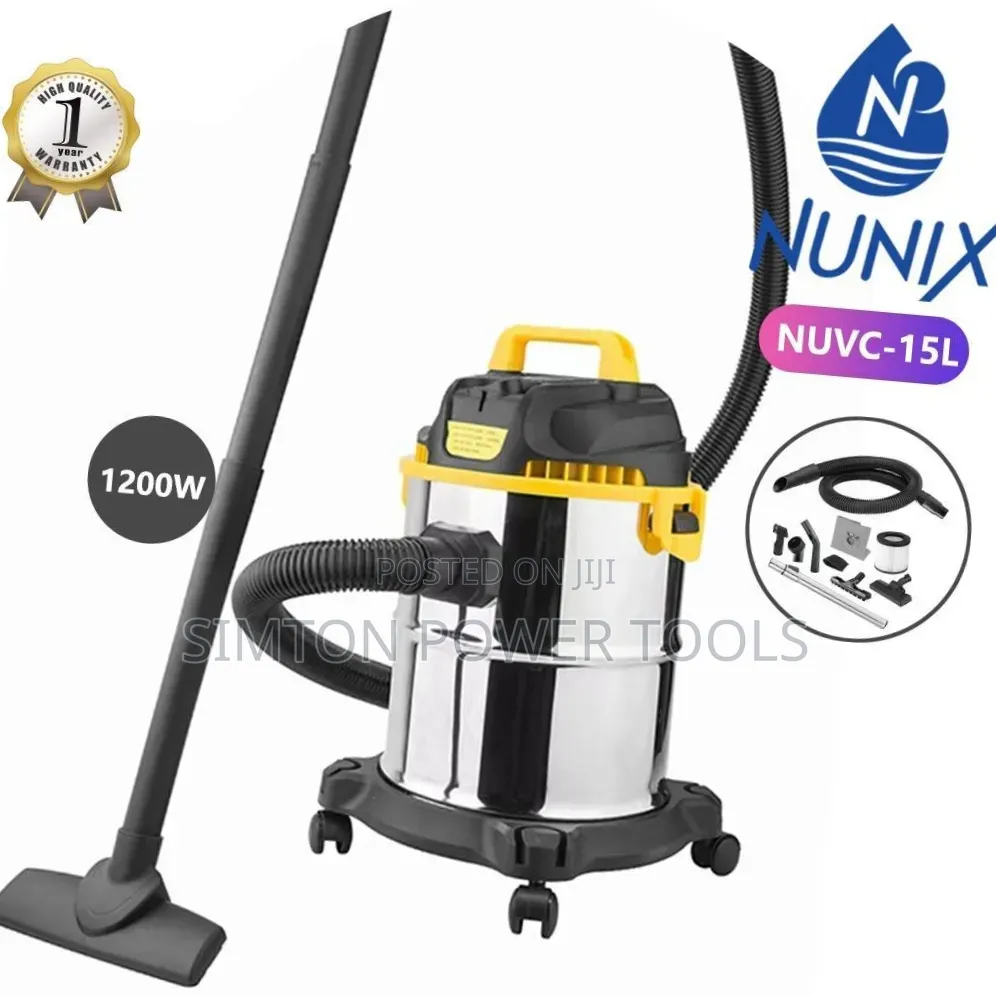 Nunix  Wet & Dry Vacuum Cleaner (Model NUVC-15L).*