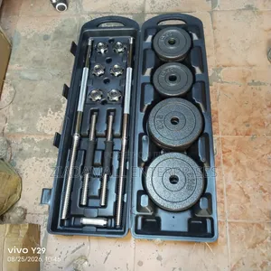 Non Rusting Black 50kgs- Fifty KGS Dumbbell Set. Original