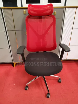 Red Aeroflex High Back Ergonomic Office Chair