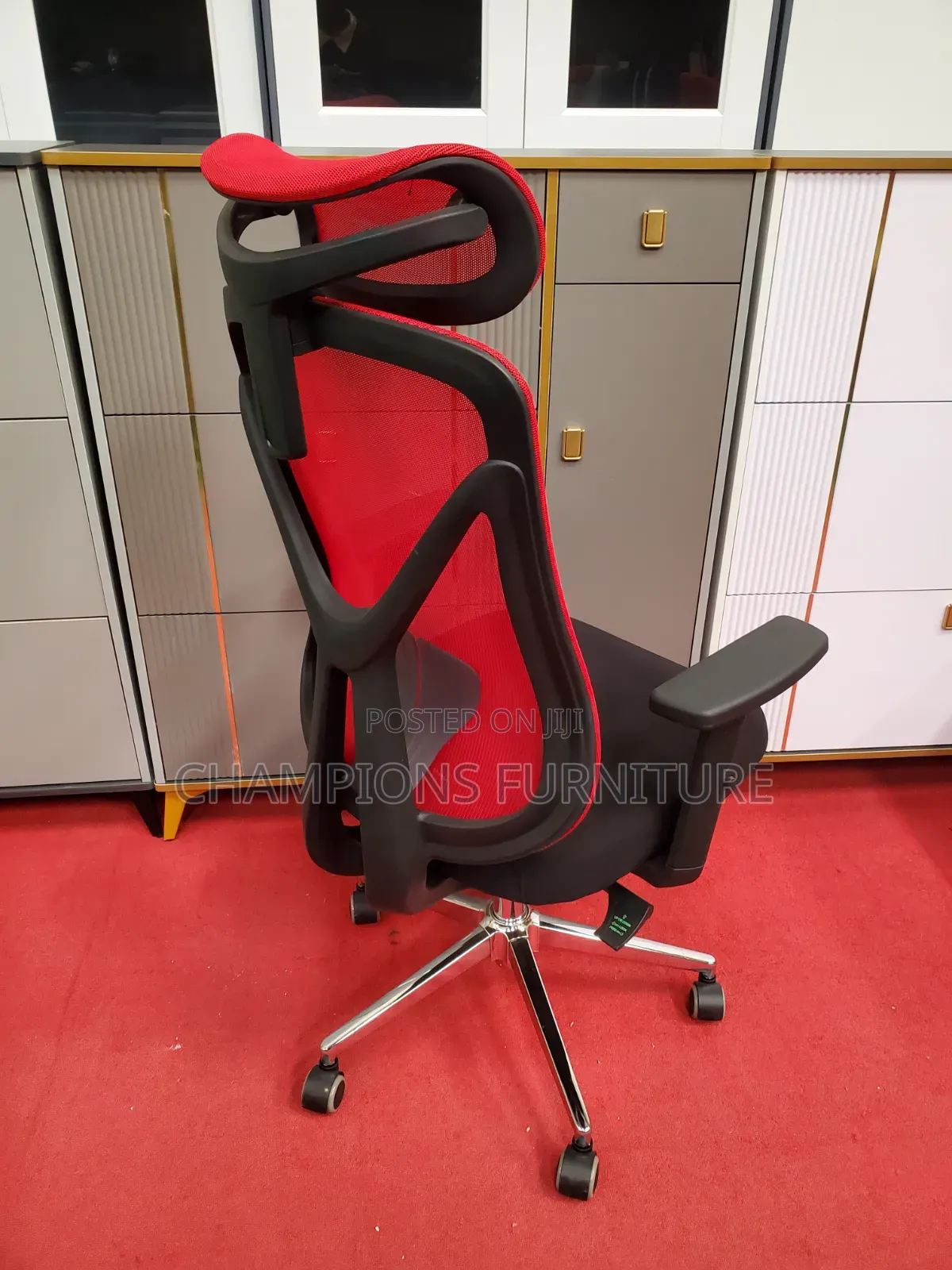 Red Aeroflex High Back Ergonomic Office Chair