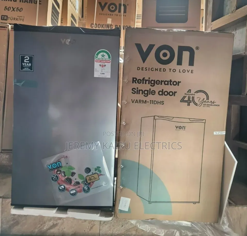 Von 90L Single Door Fridge