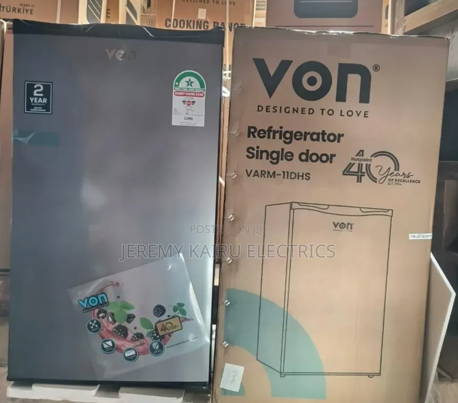 Von 90L Single Door Fridge