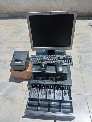 Supermarket POS System Kit Computer, Scanner, Printer & Cash Drawer