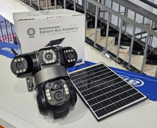 4g Smart Solar Triple Lens PTZ Camera-3 Lens Camera CCTV Outdoor Hd