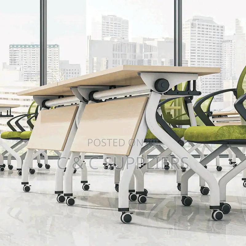 Brown Portable Folding Study Table-120cm