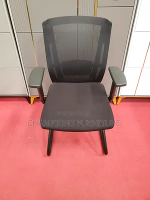 Stealth Black Mesh Boardroom/Visitors Office Chair