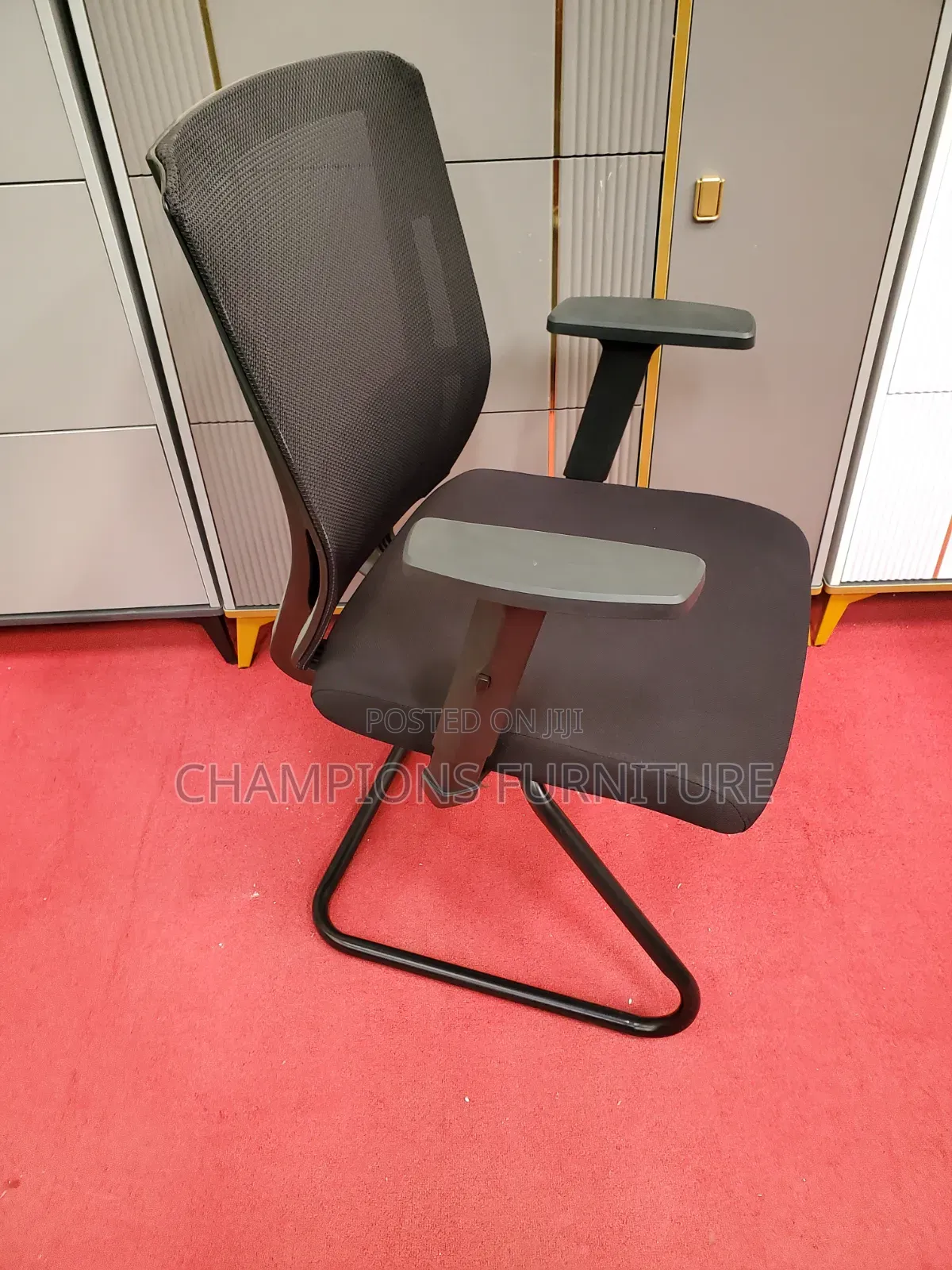 Stealth Black Mesh Boardroom/Visitors Office Chair
