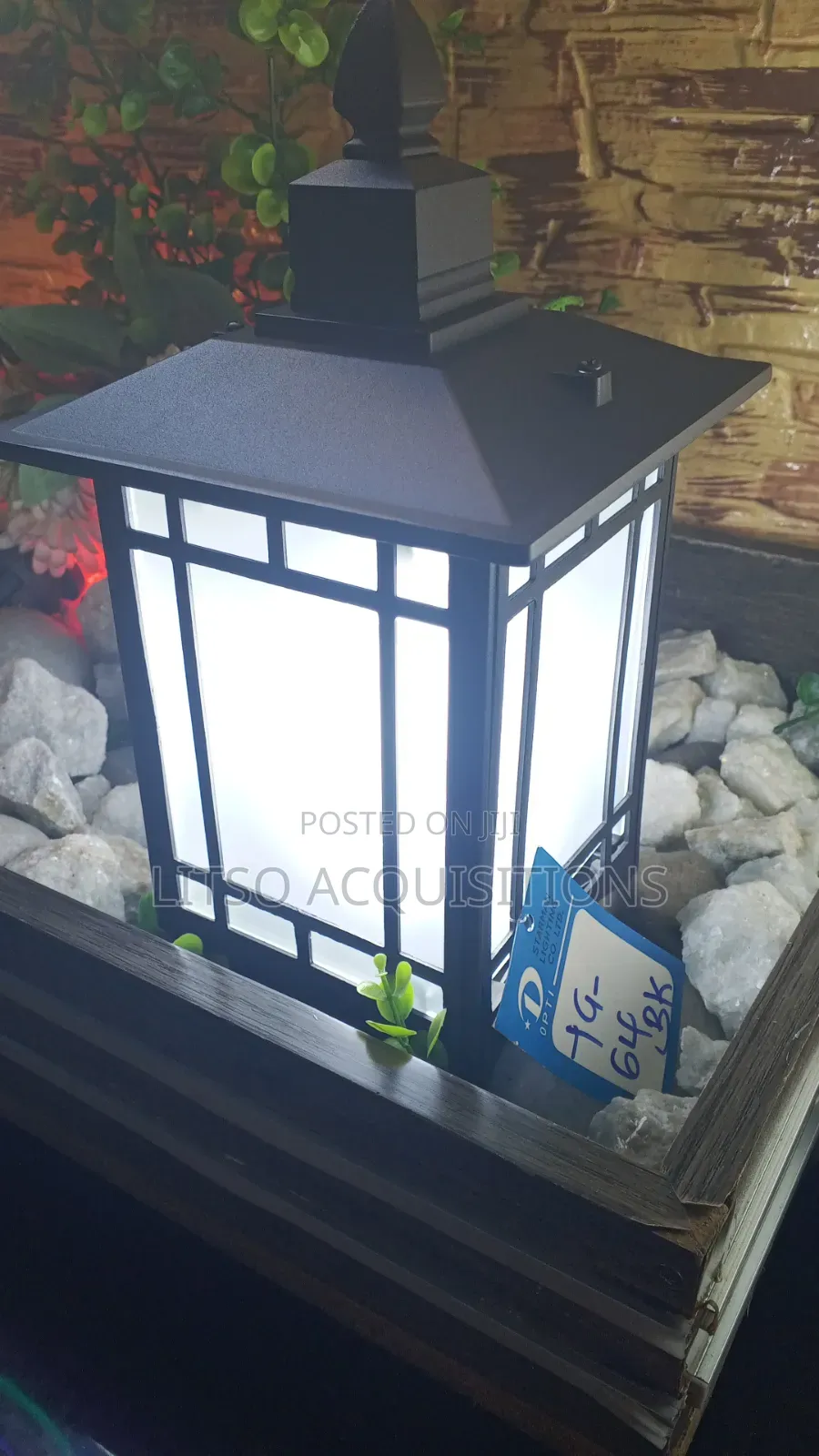 Black Outdoor Wall Lantern | Gate, Compound & Garden Light