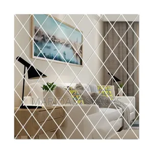*36Pcs Diamond Shape DIY Acrylic Mirror Stickers*