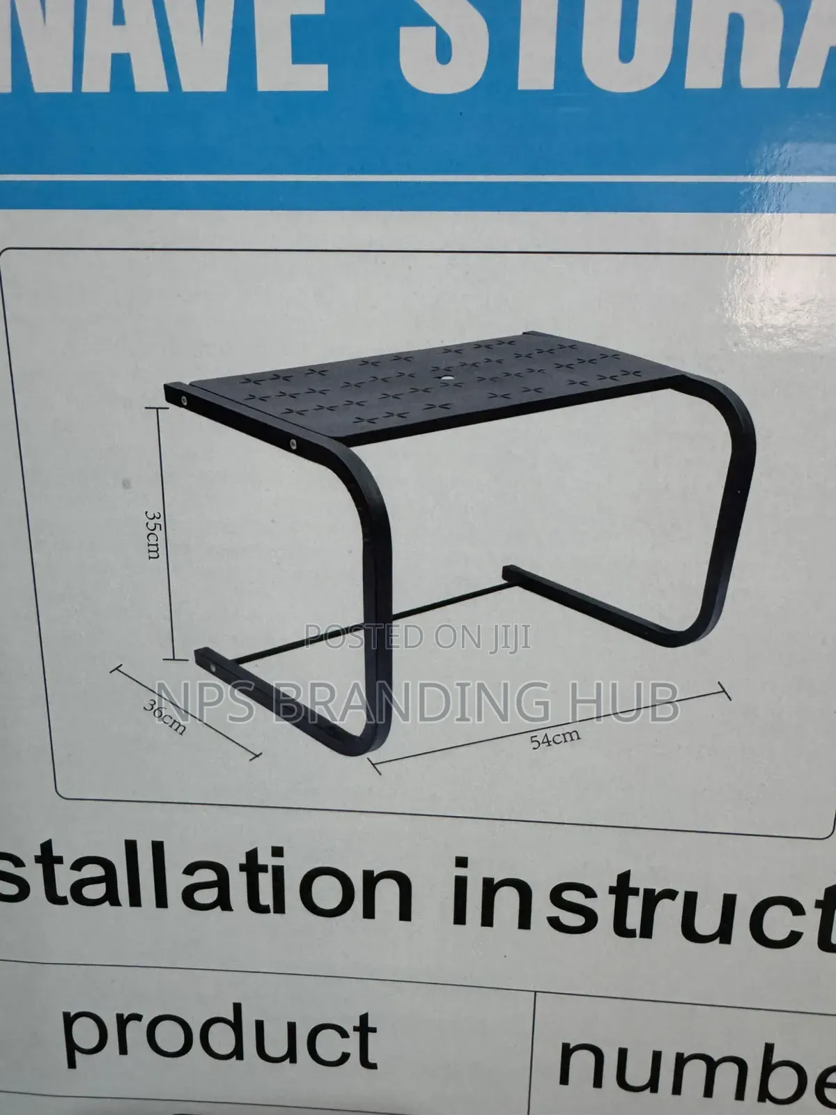 1 Tier Metallic Microwave Organizer Shelf / Stand 55*35*35cm (Hm