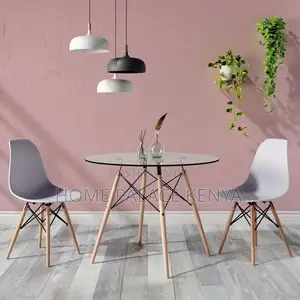 Eames Table; Durable Eames Style Glass Dining Table for Home