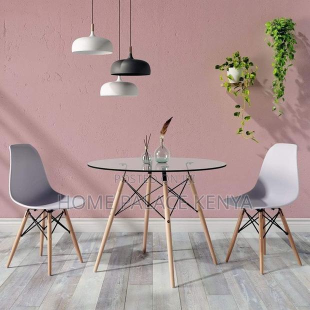 Eames Table; Durable Eames Style Glass Dining Table for Home