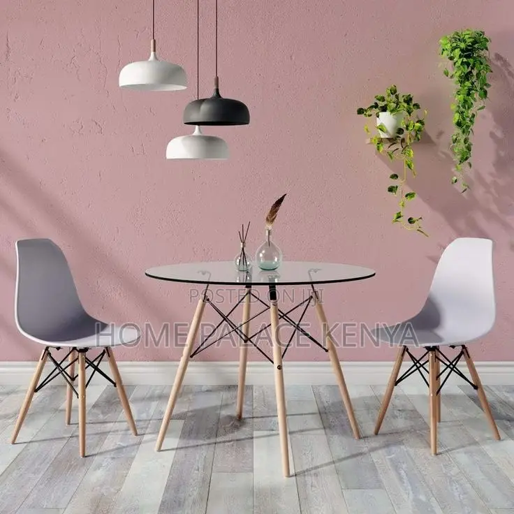 Eames Table; Durable Eames Style Glass Dining Table for Home
