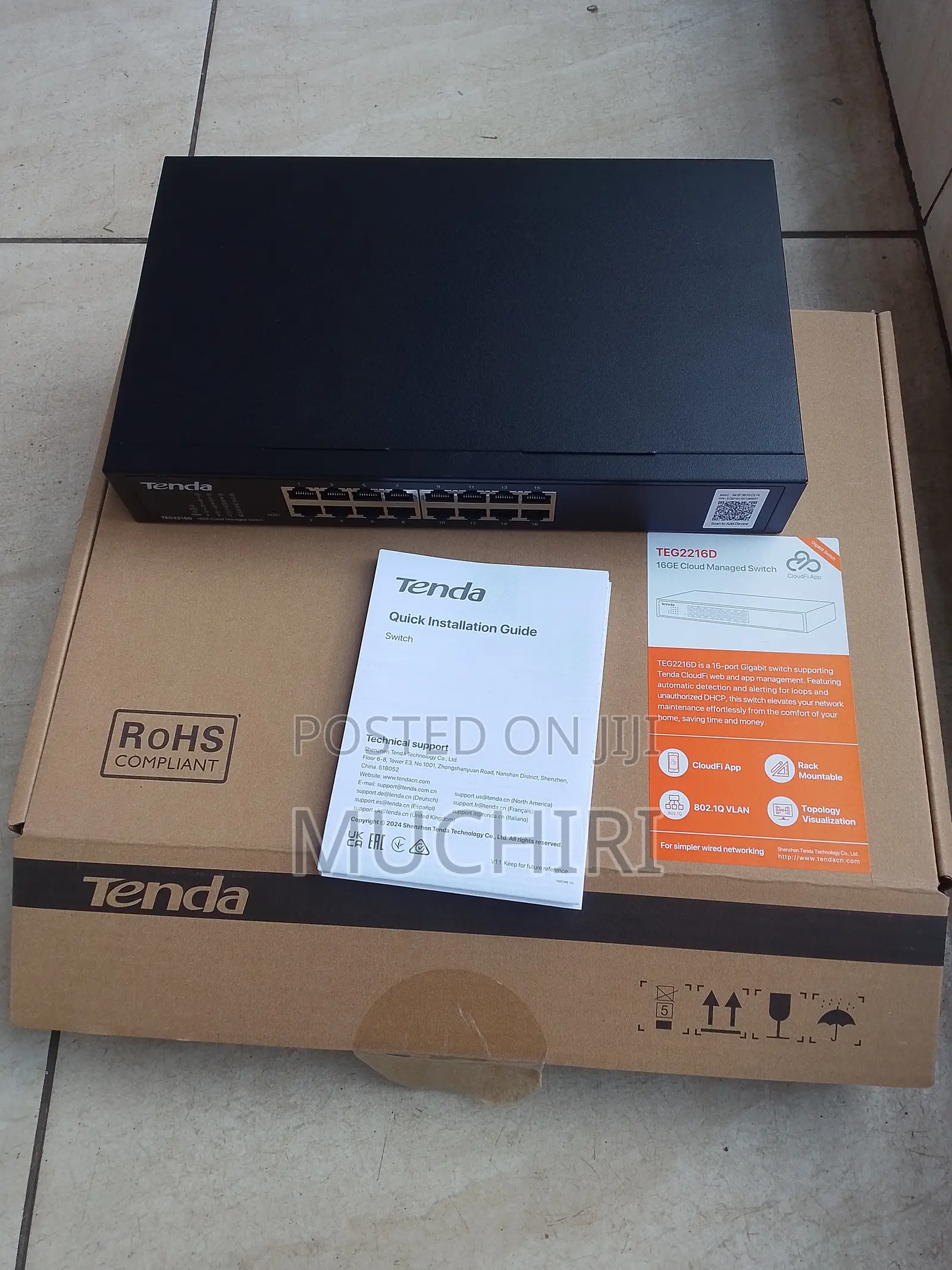 TEG2216D 16GE Tenda Smart Switch