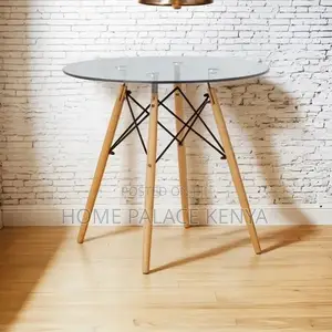 Eames Table; Durable Eames Style Glass Dining Table for Home