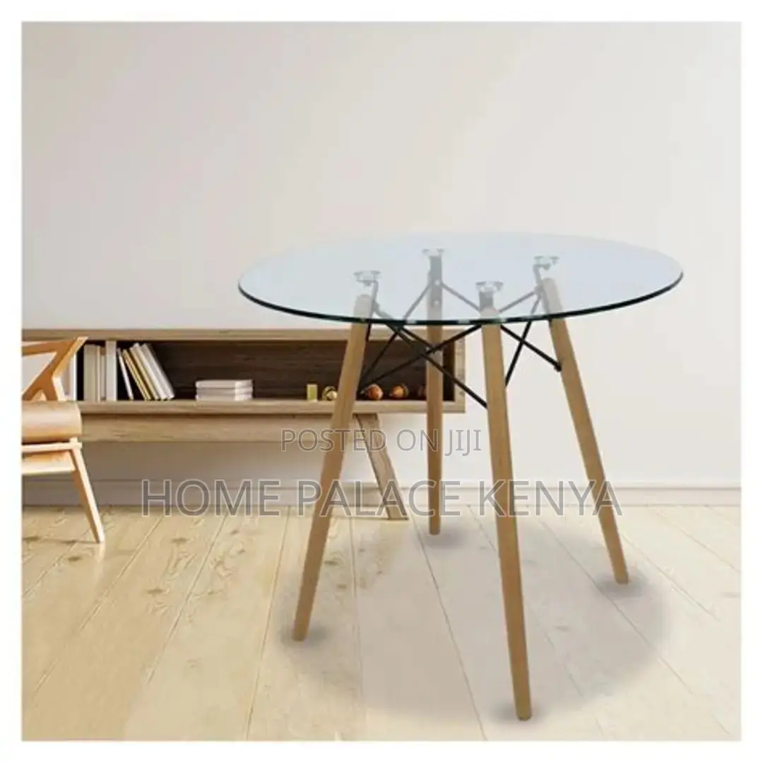 Eames Table; Durable Eames Style Glass Dining Table for Home