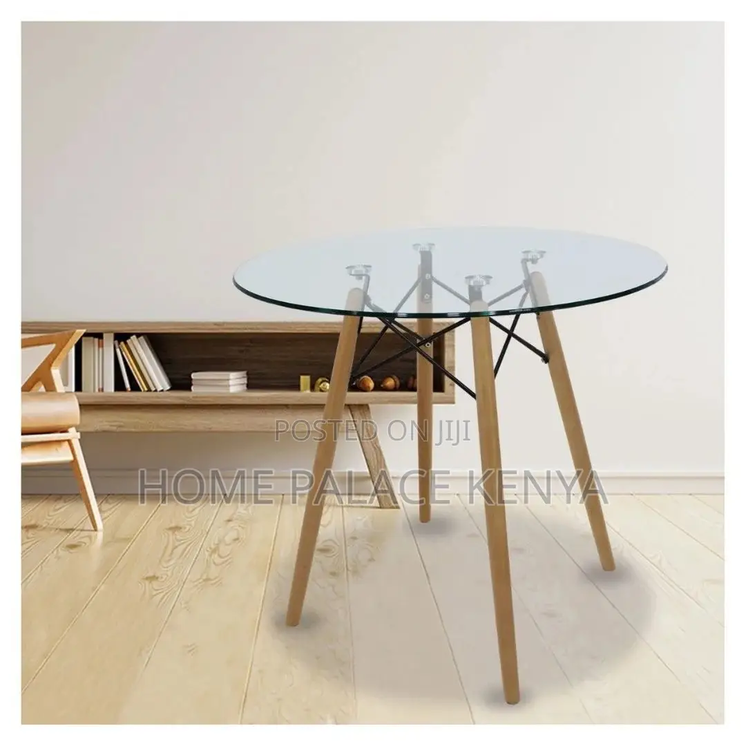 Eames Table; Durable Eames Style Glass Dining Table for Home