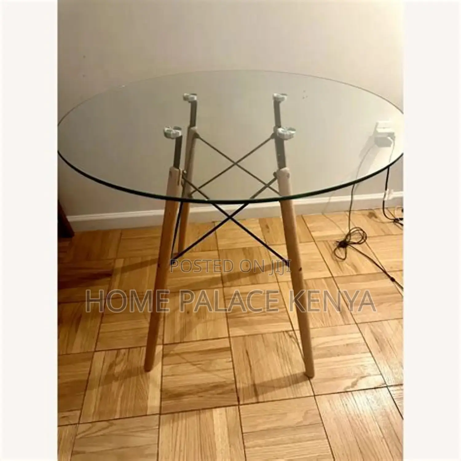 Eames Table; Durable Eames Style Glass Dining Table for Home